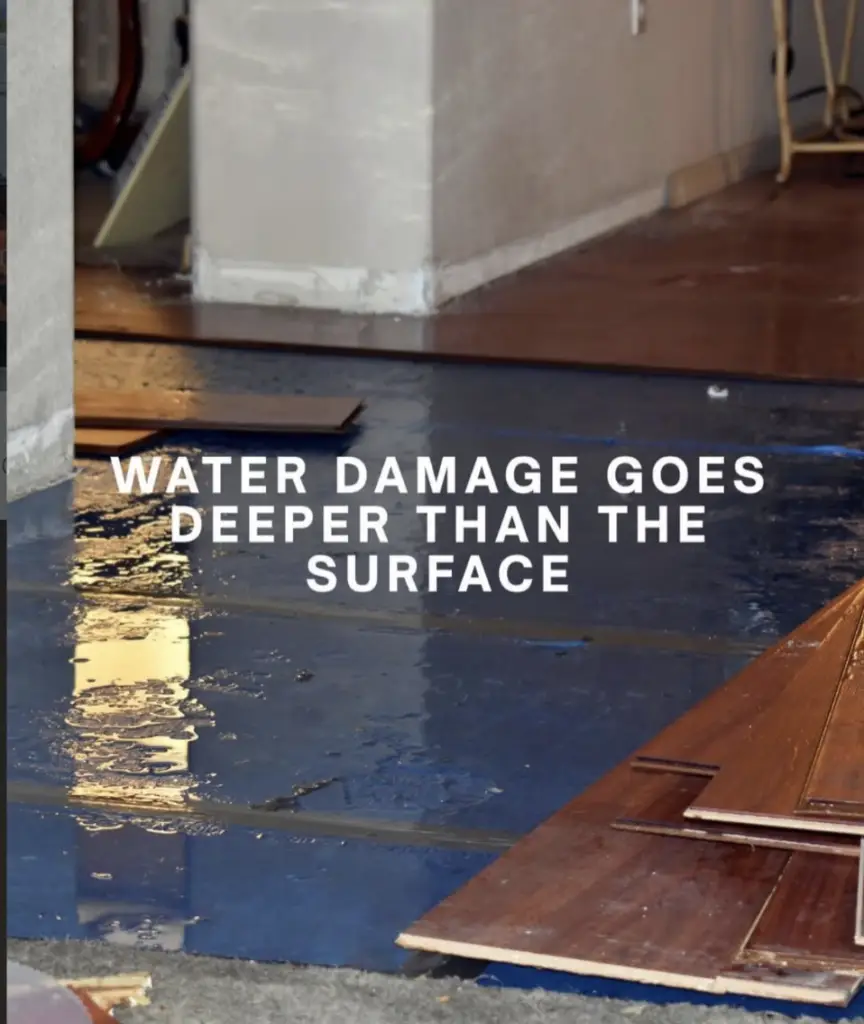 Water damage goes deeper than the surface